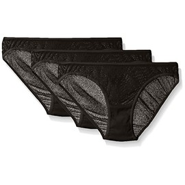 Cosabella Women's Soire Bikini Brief 3 Pack, Black/Black/Black, Medium