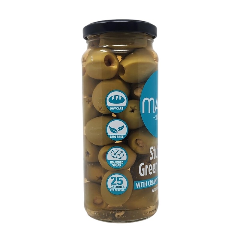 Mario Stuffed Green Olives with Creamy Truffle Cheese, 7 Ounce