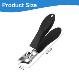 OUDQFCJ 1 Stück schräger nagelknipser, Gebogene Abgeschrägter Nagelknipser, No Splash nagelknipser Mit auffangbehälter, Nagelknipser Fußnägel Mit Breiter