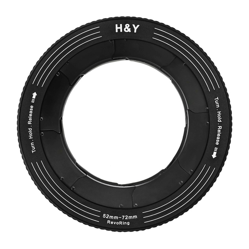 H&Y Step Up Ring REVORING 52-72mm Black Leveling Filter Diameter