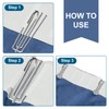 50 Pack Metal Curtain Hooks, Heavy Duty Deep Prong Hook,