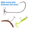 Drop Shot Swimbait Hooks - 30pcs Spinshot Wide Gap Hook