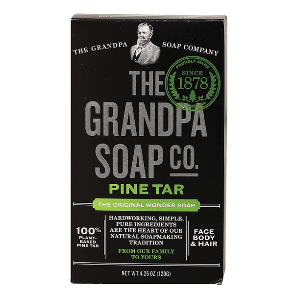 Grandpa's Grandpa's Soap Pine Tar 4.25 oz (Pack of 4)