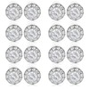 Amabro 8 Pairs Rhinestone Earrings for Women Dance Competitions 15mm