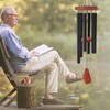 Wind Chimes for Outside, 30" Black Aluminium Wind Chime with