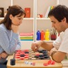 Skylety 30 Pcs Backgammon Pieces Checkers, 1.25 Inch Replacement Checkers