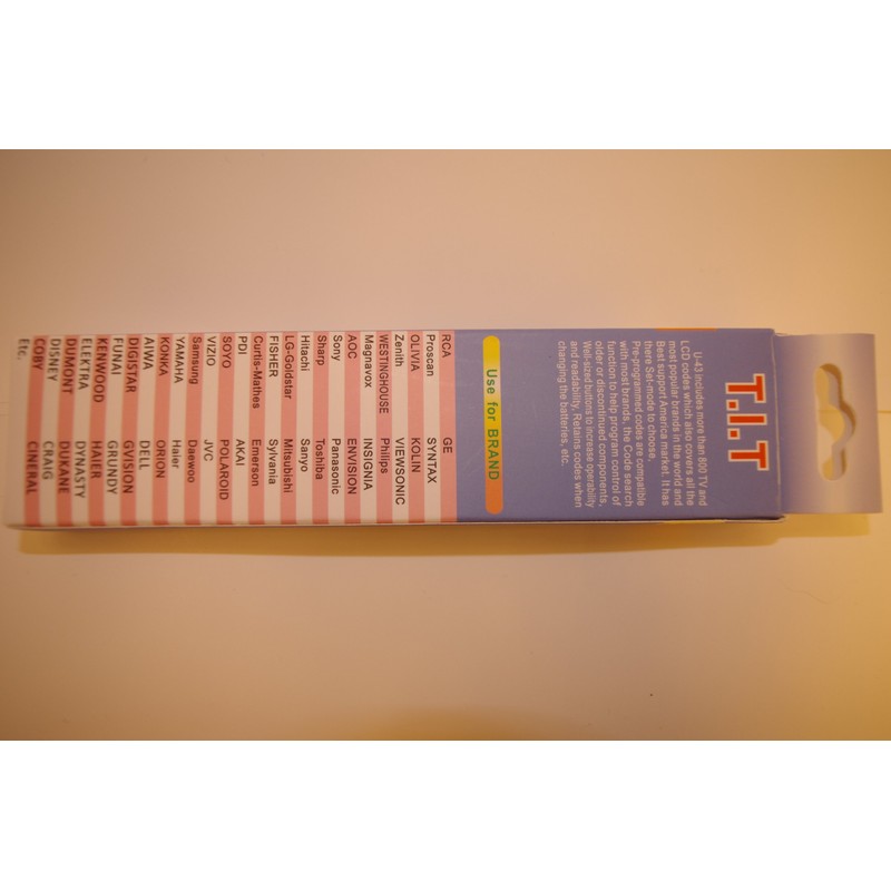 Gmatrix Big Button Universal Remote Control - Retail Packaging (U-43)