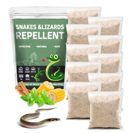 10 Pack Natural Snake Repellent for Yard - Safe Granules for Pets & Kids, Long-Lasting Outdoor Snake Deterrent for Garden, Garage & Patio, 100% Plant-Based & Non-Toxic