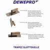 DEWEPRO® Venetian Gloss Plaster Smoothing Trowel - Stucco Trowel -