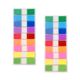 Leucasa 360 Pcs Sticky Tabs Book Tabs Transparent Sticky Notes PET Multicolor Index Tabs for Reading Writing,Studying,Office,School Planner Memo