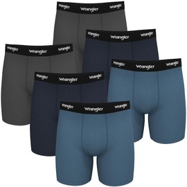 Wrangler - Ranger Mens Cooling Boxer Briefs - Dry Cool Cotton Men's Boxer Briefs 6 Pack