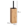 WENKO Padua Toilet Brush Holder, Bamboo, Brown, 38 x 10