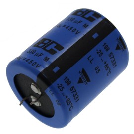 Elko Capacitor Radial 330µF 450V | Snap-in Electrolytic Capacitor up to 85°C | 330uF Electrolytic Capacitor from Vishay