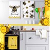 Tegeme 4 Pcs Christmas Bee Kitchen Tea Towel Honey Bee