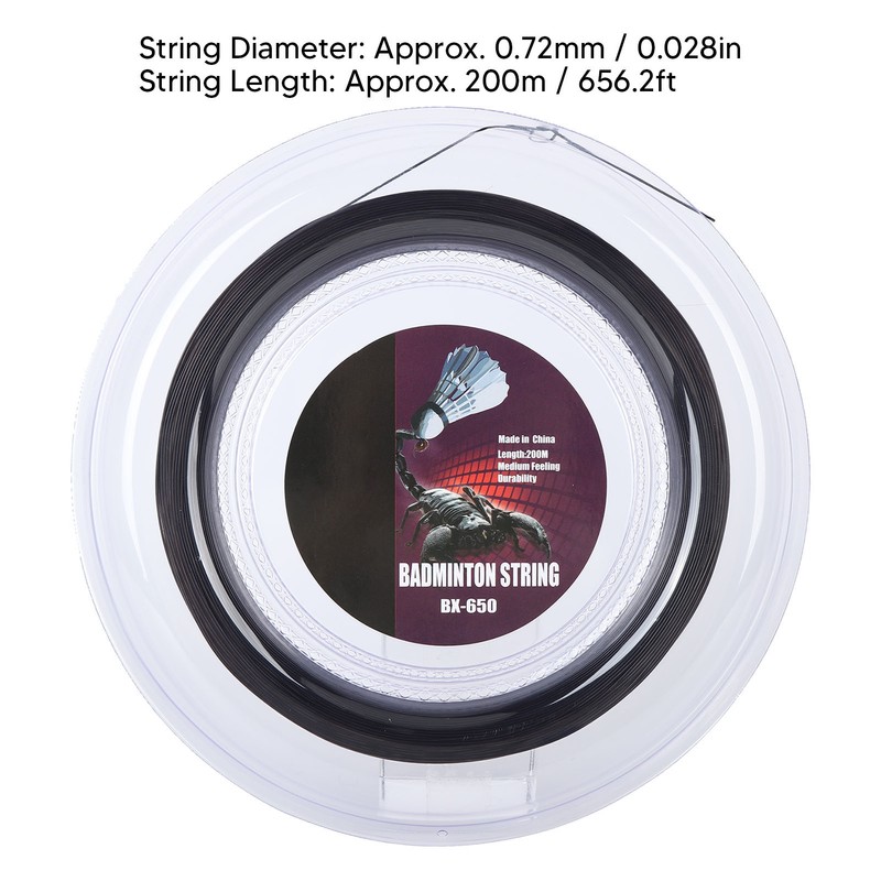 0.72mm 200m Badminton Racquet String Nylon Badminton Training Racket String