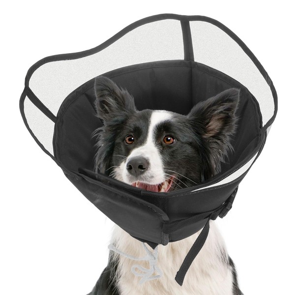 SCENEREAL Dog Cone for Dogs After Surgery, Adjustable Cone Collar