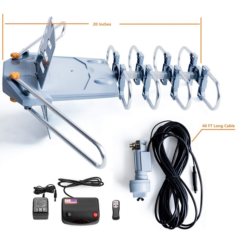 McDuory Amplified Digital Outdoor HDTV Antenna 150 Miles Long Range