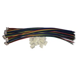 LATTECH 12 Sets JST ZH 1.5MM 5 Pin Female Single Connector with Flat Wires 150MM 1007 28AWG