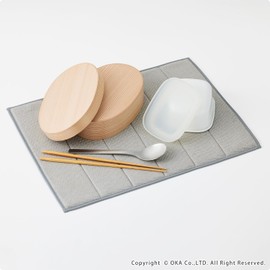 OKA Prisbease Water Drainage Absorbent Mat 2 M Size (Approx. 11.8 x 15.7 inches (30 x 40 cm) Gray (Cute, Washable, Nordic Mini, Plum Charcoal)