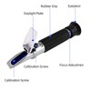 Salinity Refractometer, Automatic Temperature Compensation Salinity Refractometer, Hydrometer 0-100 PPT