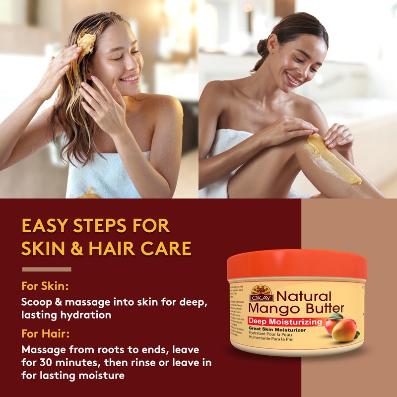 Okay Pure Naturals Shea & Mango Body Butter for Skin