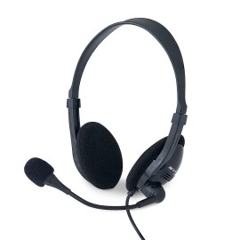 Verbatim Stereo Headset with Microphone and In Line Remote Comfortable Fit