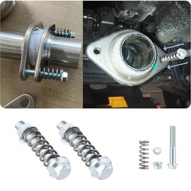 2PCS Car Exhaust Manifold Bolts Kit,M10 M8 Exhaust Bolts with Exhaust Springs & Nuts Washers Exhaust Flange Bolt Kit,Professional Car Accessories Exhaust Manifold Studs Set (M8)