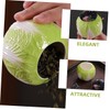 Gatuida Chinese Cabbage Shaped Ceramic Tea Canister with Lid Elegant