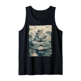 Frog Samurai Warrior Katana Ukiyoe Ronin Tank Top