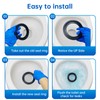 RV Toilet Seal 2-Pack, Flush Ball Seal Gasket Replacement for