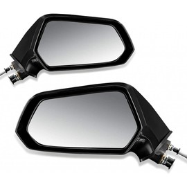 For Chevy Camaro 2010-2015 Door Mirror Driver and Passenger Side | Pair | Power | Non-Heated | Textured Black | Replacement For 92235788, 92235811 | GM1320405, GM1321405