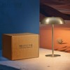 BRASSLISM Gold Cordless Table Lamp – Rechargeable Touch Lamp with