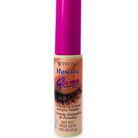 PROSA MASCARA Professional Makeup for Everyday Use - 0.39oz,0.42oz,0.45oz Total Weight - Cosmetic - Color: Mascara 4 en uno formula to extend and give volumo
