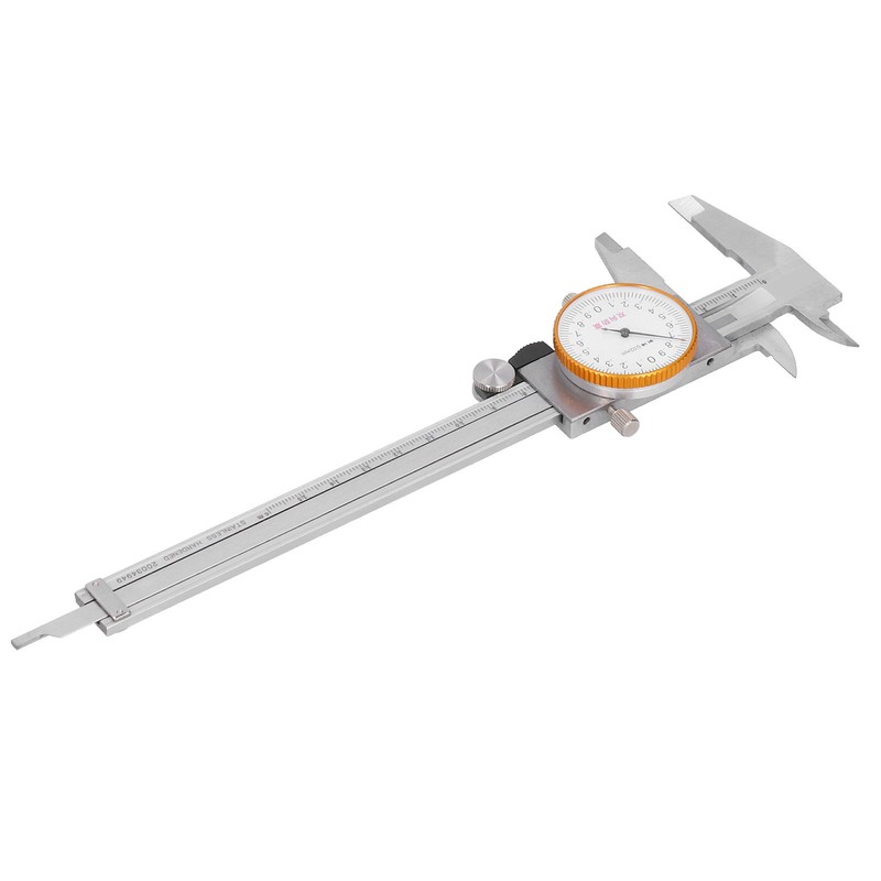 Dial Caliper Vernier 0.02 Double Shock Stainless Steel Manual Measuring