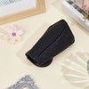 CALFOVERA Black Gear Knob Covers PU Leather Waterproof Non Slip