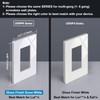 BESTTEN 30 Pack Screwless Decorator Wall Plate, USWP6 Snow White
