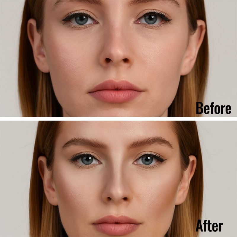 Cool Toned Contour Palette with Mirror, Taupe Grey Contour Powder