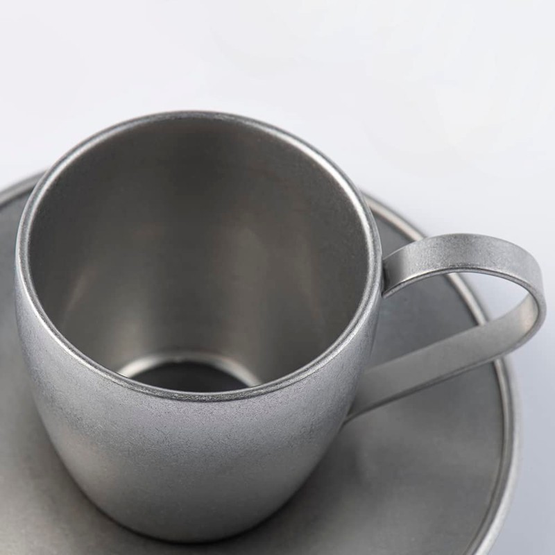 VINTAGE INOX DW Cup & Saucer, 5.3 fl oz (160