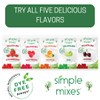 Simple Mixes Natural Gelatin Dessert, Raspberry, Healthy Snack, Dye-Free, No