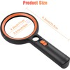 Magnifying Glass with Light, 30 LED Lights Handheld Illuminated Magnifier