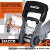 HACCOPLANET Ratchet Straps, 5280lb Break Strengeth, 1.6" Heavy Duty Ratchet