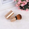 Healeved Mini Retractable Makeup Brush Soft Synthetic Bristles for Even
