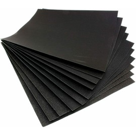 Dunnet Tools 10 Piece Glass Grit Sand Paper Fine Medium & Coarse 9" X 11" Wet And Dry Waterproof Sanding Paper Glass Paper Emery Paint Finishing Decorator