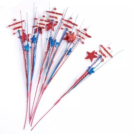 Factory Direct Craft Patriotic Metallic Sequined Stars and Stripes
