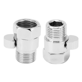 Válvula de cierre de ducha, válvula de cierre de cabezal de ducha / 2 roscas a prueba de fugas Latón de alta resistencia al calor para válvula de cierre para válvula de ahorro de agua para