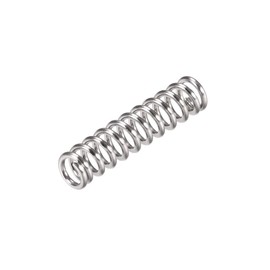 sourcing map Pack of 10 Compression Spring 304 Stainless Steel Compression Springs Spiral Spring Steel Spring 6 mm Outer Diameter 1 mm Wire Diameter 12.5 mm Compressed Length 25 mm Length 37.2N Load