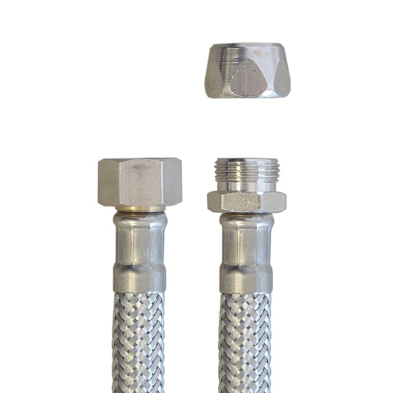 H2O-Flex® Reinforced hose 3/8 inch nut x 10 mm squeeze,