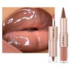 MiaSarah Lip Liner Gloss Lip Combo Sets Kit,Nude Brown Lip