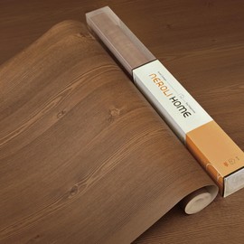 NEROLI HOME Brown Wood Contact Paper 17.3"x118" Peel and Stick Removable Thick Vinyl Wrap for Kitchen Cabinets, Furniture, Countertop, Walls, Waterproof, Self-Adhesive DIY Wood Grain Textured