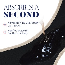 KARSWATT Washable High Rise Urinary Incontinence Underwear for Women Leak Proof Postpartum Protection Panties 2 Pack (Medium, Beige)